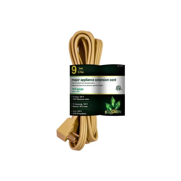 Gogreen GoGreen Power, 9 Ft Appliance Cord - Beige GG-25609 - main